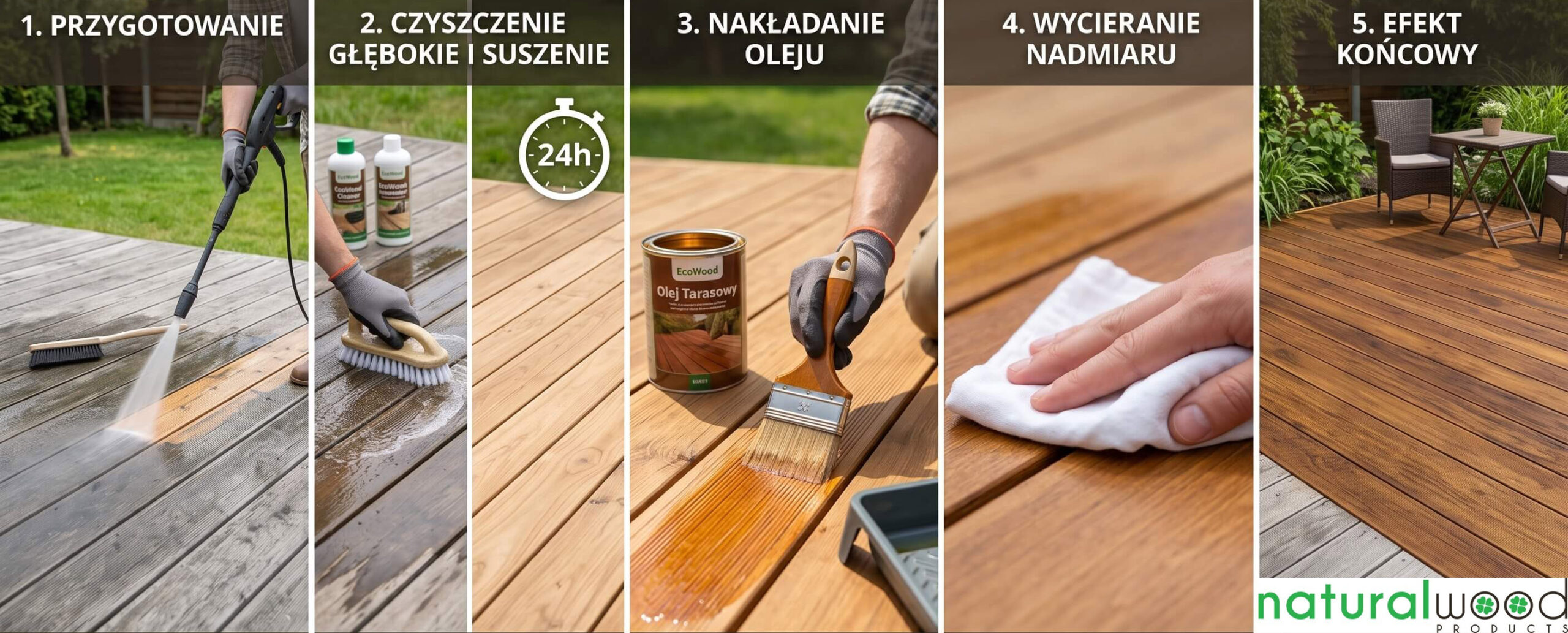 Olejowanie tarasu drewnianego i kompozytowego
